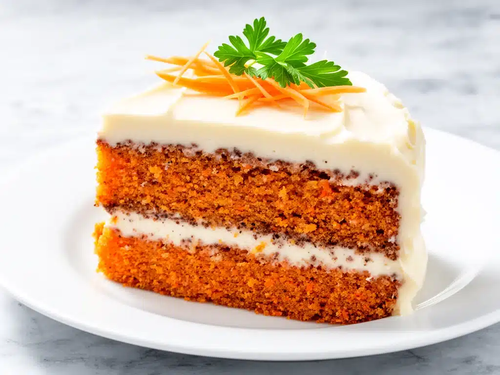 soft carrot cake with cream cheese frosting - featured image