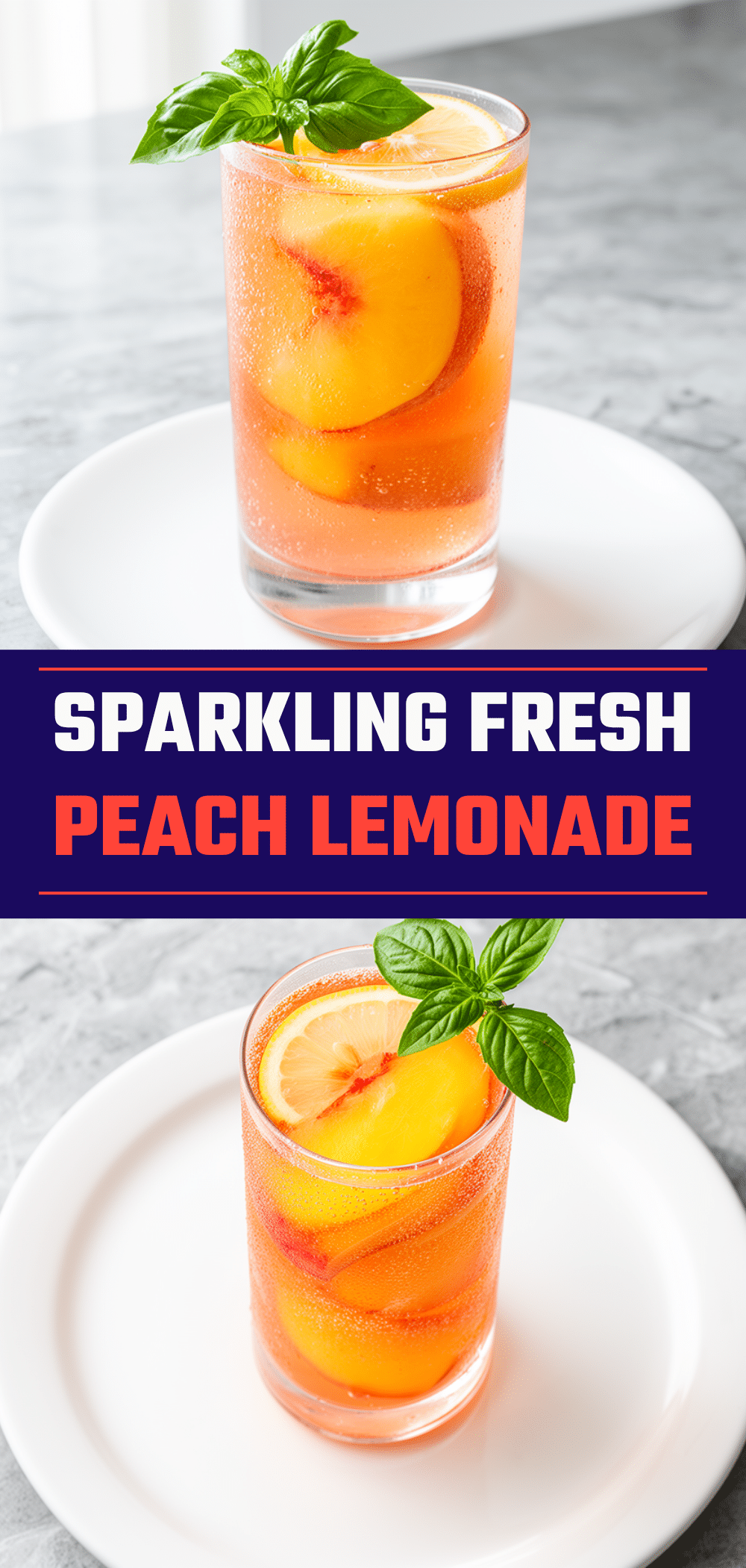 Best Sparkling Fresh Peach Lemonade with Basil 5 sparkling fresh peach lemonade with basil recipe
