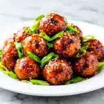 Sticky Asian Honey Garlic Meatballs - featured image