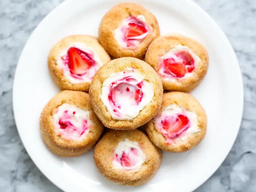 Strawberry Cheesecake Stuffed Cookies: Best Easy Recipe 4 Strawberry Cheesecake Stuffed Cookies preparation steps