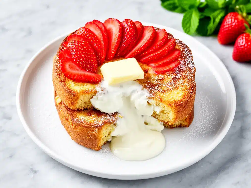 Strawberry Cream Cheese Stuffed French Toast: Easy Copycat 4 Strawberry Cream Cheese Stuffed French Toast preparation steps