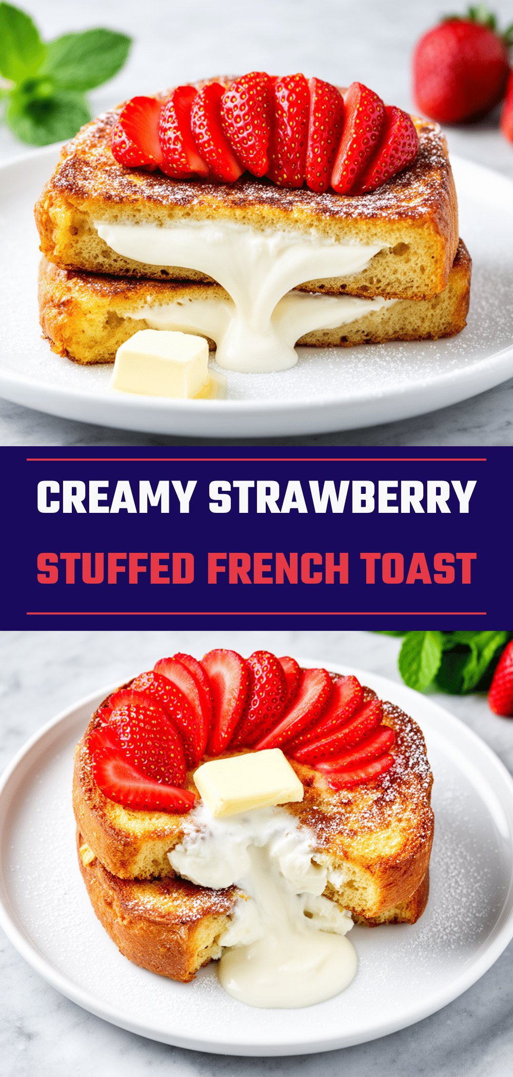 Strawberry Cream Cheese Stuffed French Toast: Easy Copycat 5 Strawberry Cream Cheese Stuffed French Toast recipe