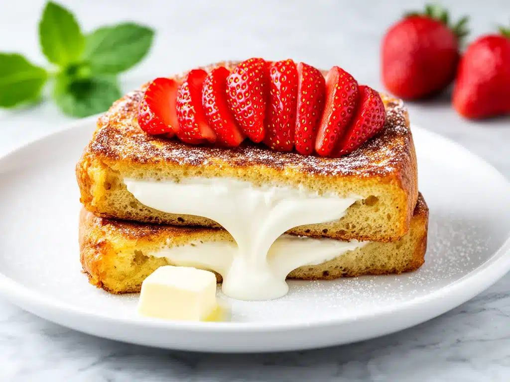 Strawberry Cream Cheese Stuffed French Toast - featured image