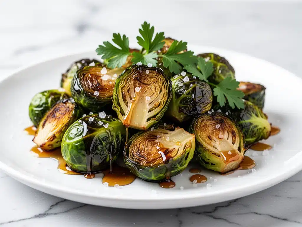 Air Fryer Brussels Sprouts - featured image