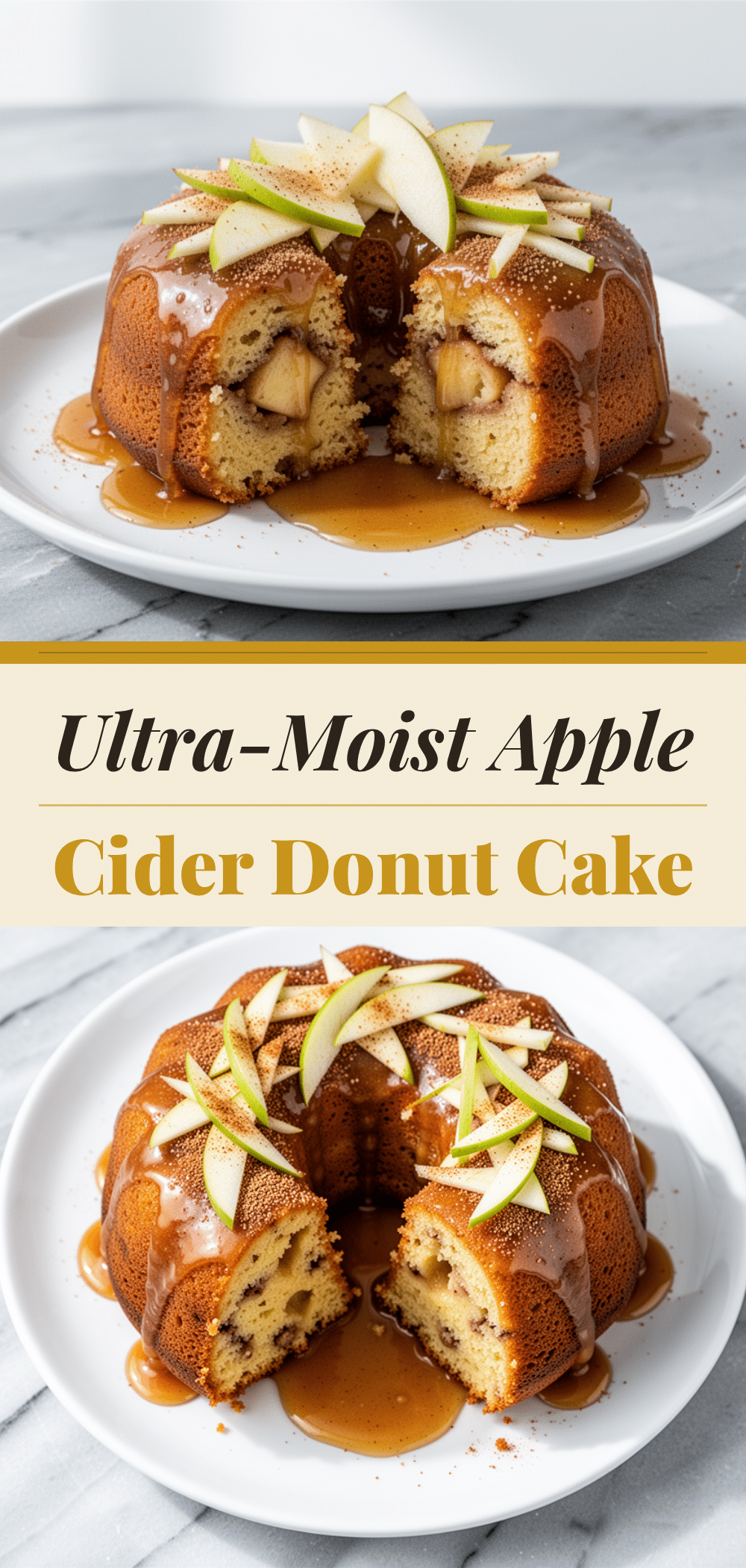Ultra-Moist Fall Apple Cider Donut Cake with Brown Butter Glaze 5 apple cider donut cake recipe