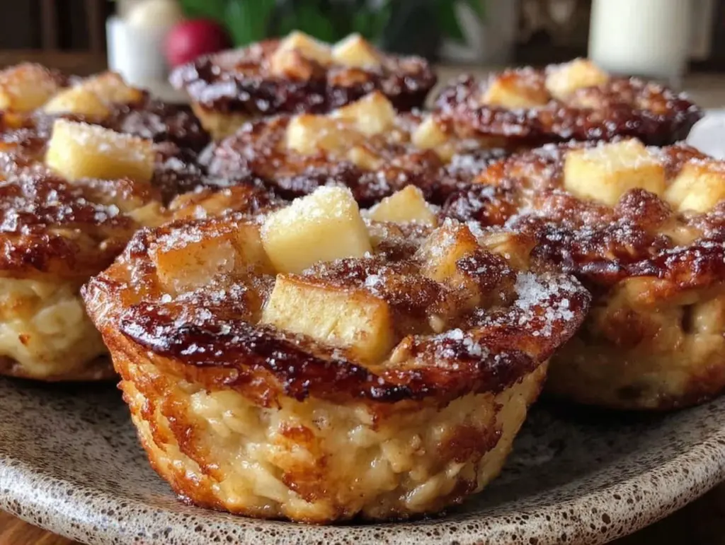 apple cinnamon baked oatmeal cups - featured image