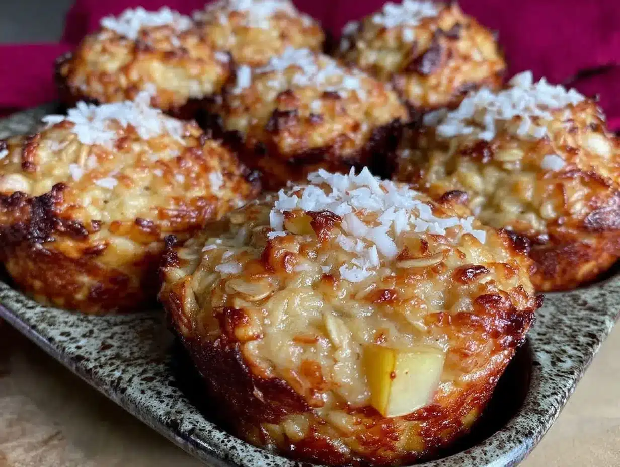 Apple Cinnamon Baked Oatmeal Cups: 5-Min Prep 4 apple cinnamon baked oatmeal cups preparation steps