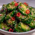 Asian sesame cucumber salad - featured image