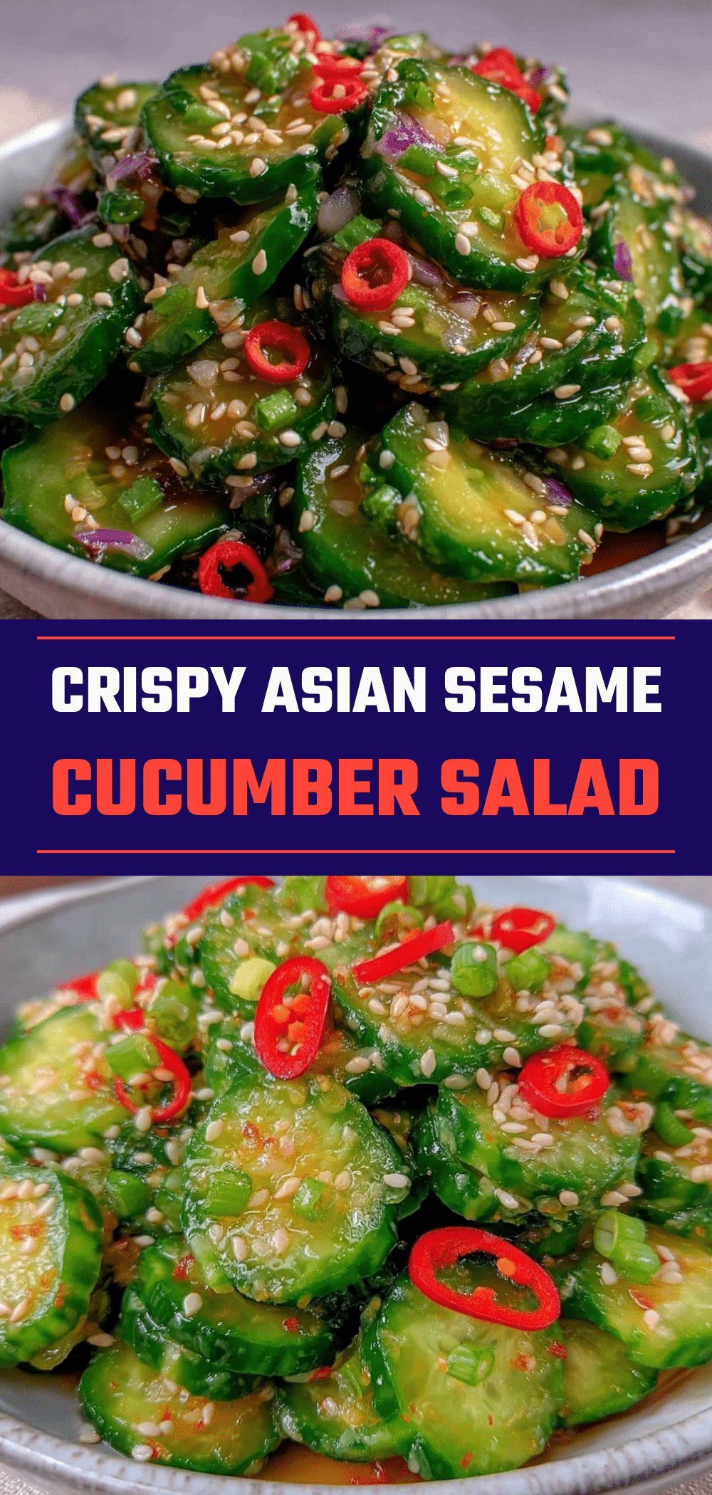 Crunchy Asian Sesame Cucumber Salad: 5pm Dinner Win 5 Asian sesame cucumber salad recipe