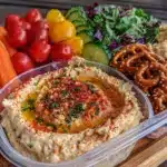 Back to School Rainbow Veggie and Hummus Snack Boxes - featured image