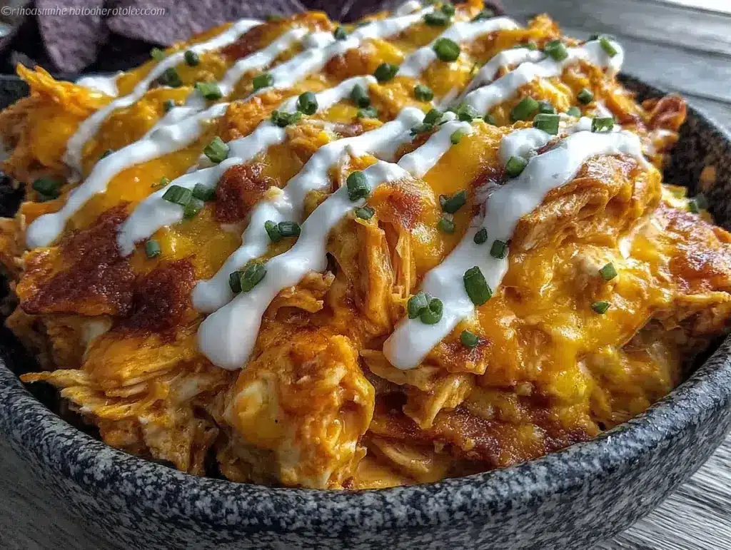 baked buffalo chicken dip - featured image