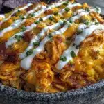 baked buffalo chicken dip - featured image
