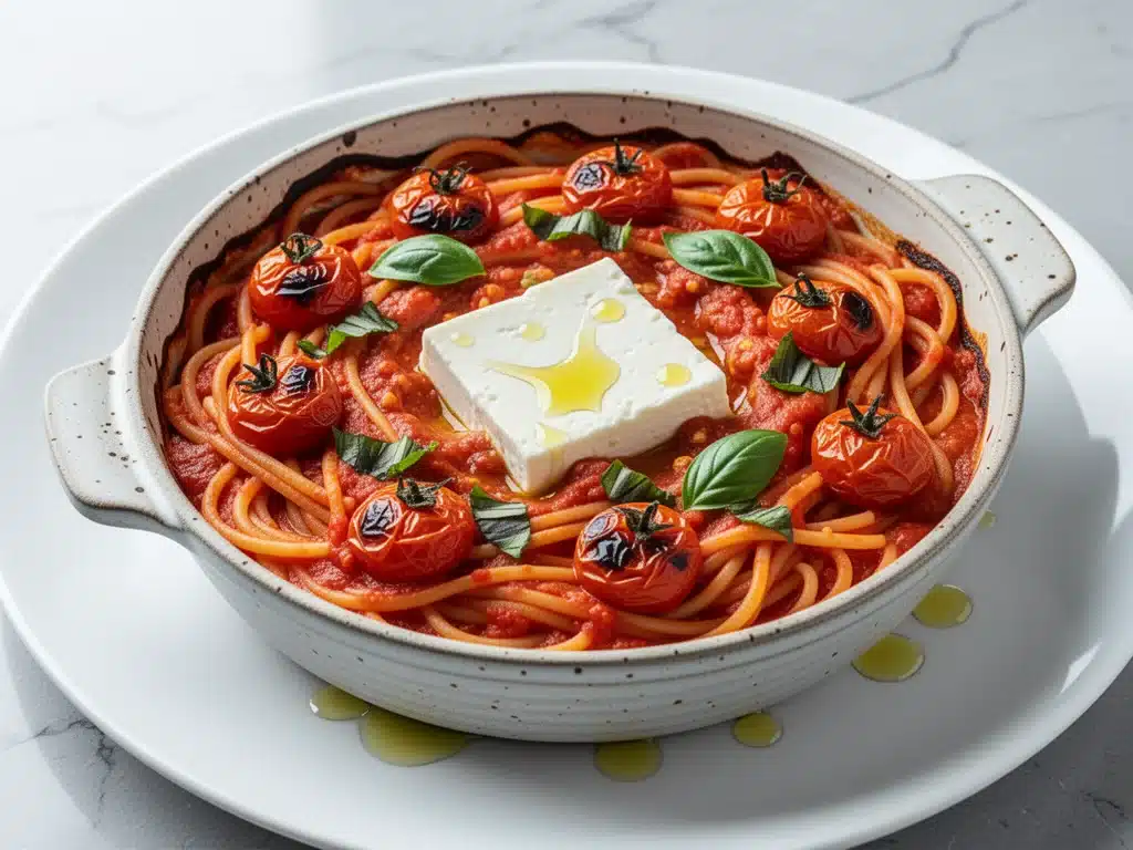 baked feta pasta - featured image
