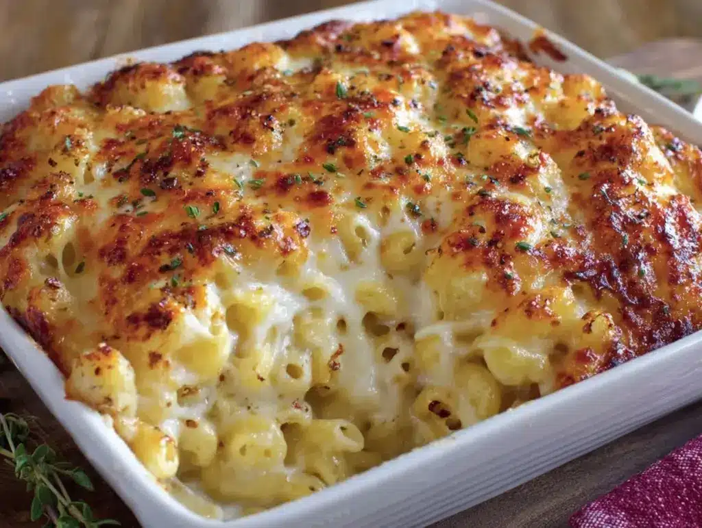 baked mac and cheese - featured image