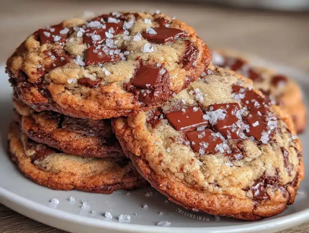 brown butter chocolate chip cookies - featured image