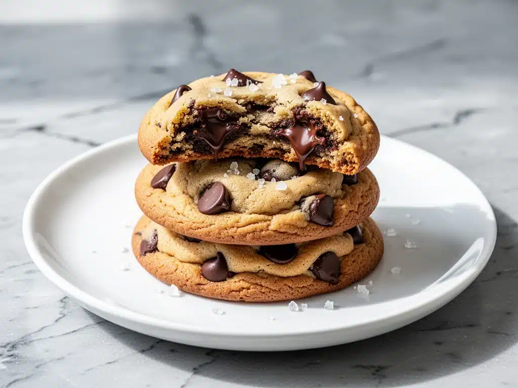brown butter chocolate chip cookies - featured image