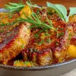 brown butter sage pork chops - featured image