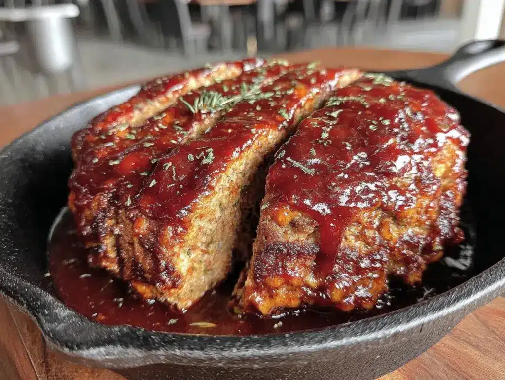 cast iron skillet meatloaf - featured image