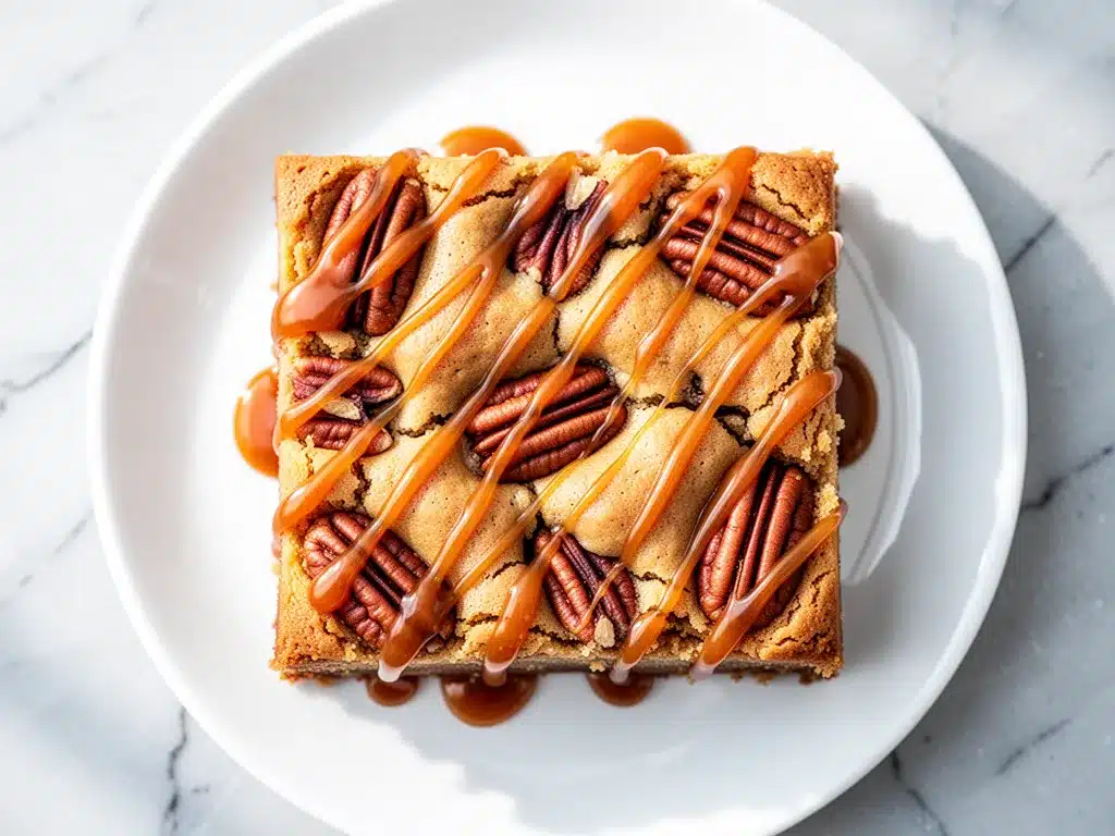 Chewy Butter Pecan Blondies: Easy Homemade Gooey Caramel Recipe 4 Chewy Butter Pecan Blondies preparation steps