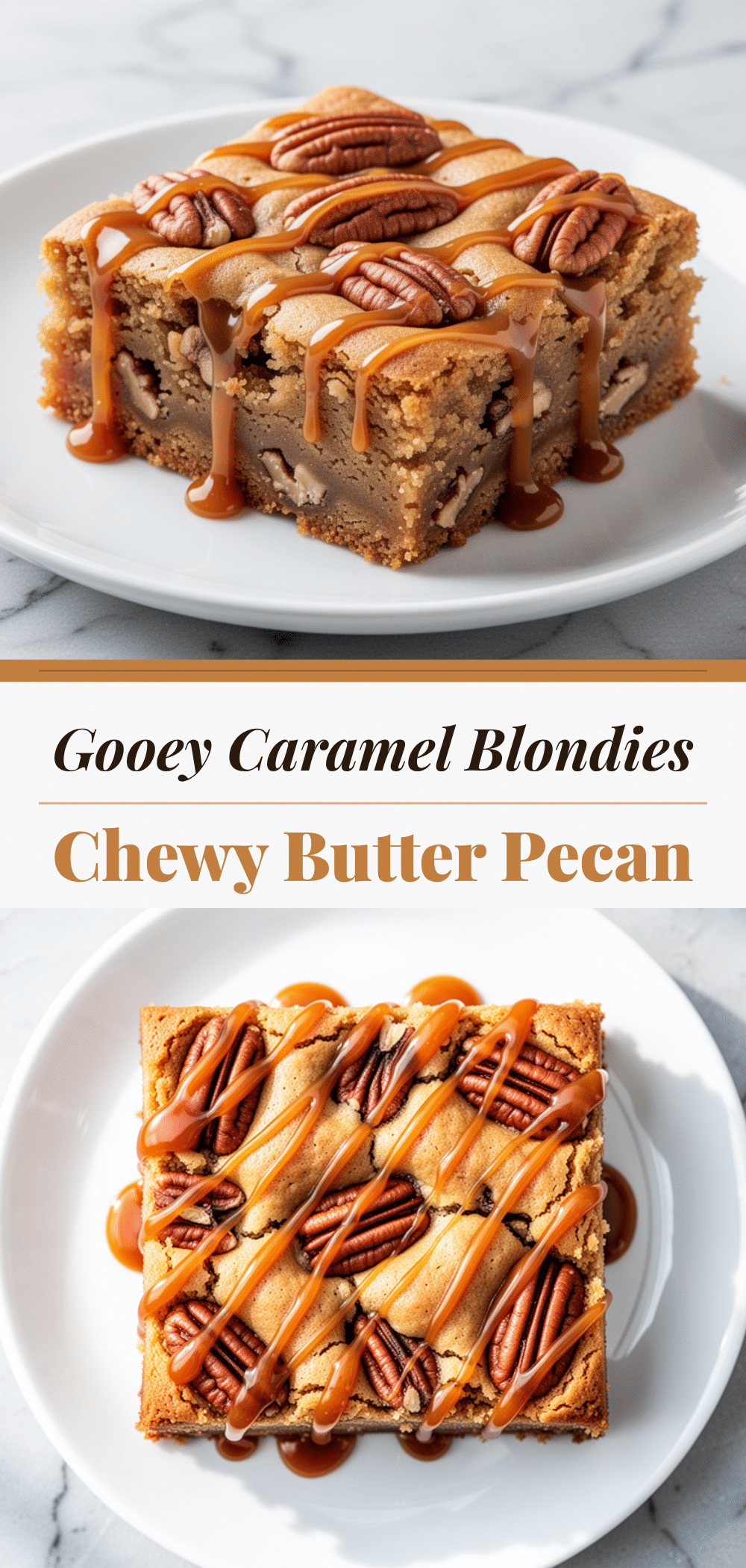 Chewy Butter Pecan Blondies: Easy Homemade Gooey Caramel Recipe 5 Chewy Butter Pecan Blondies recipe