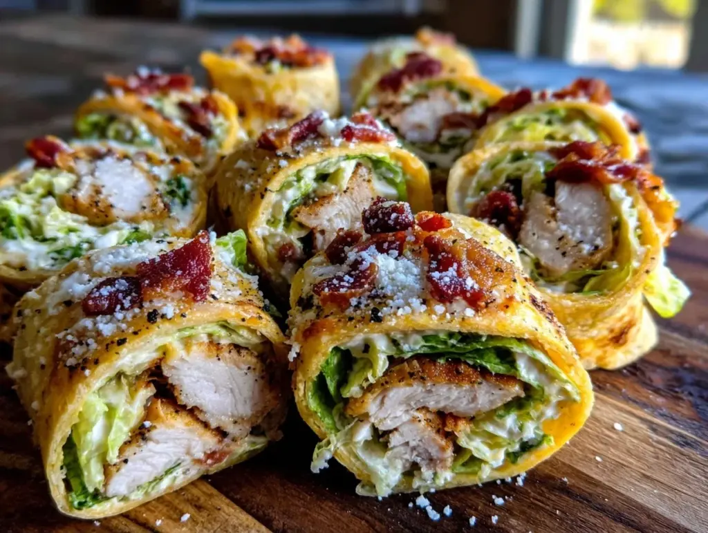 chicken caesar wraps - featured image