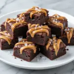 chocolate peanut butter brownie bites - featured image