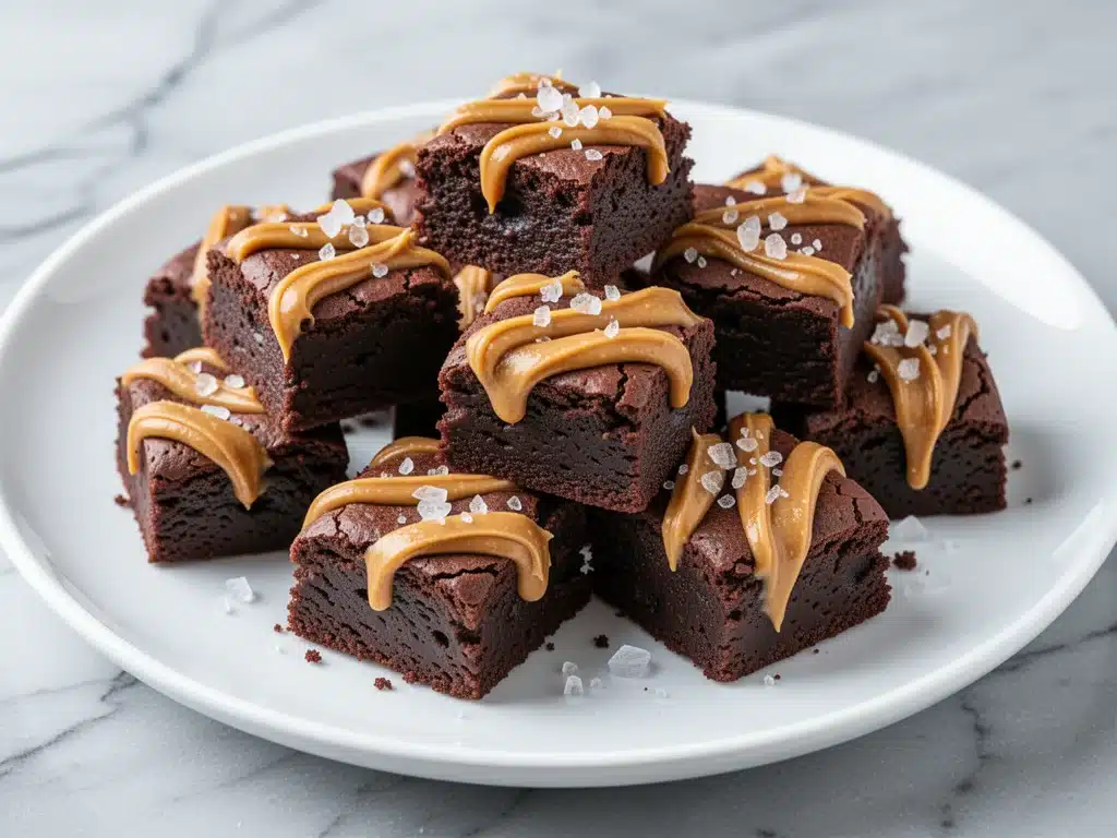 chocolate peanut butter brownie bites - featured image