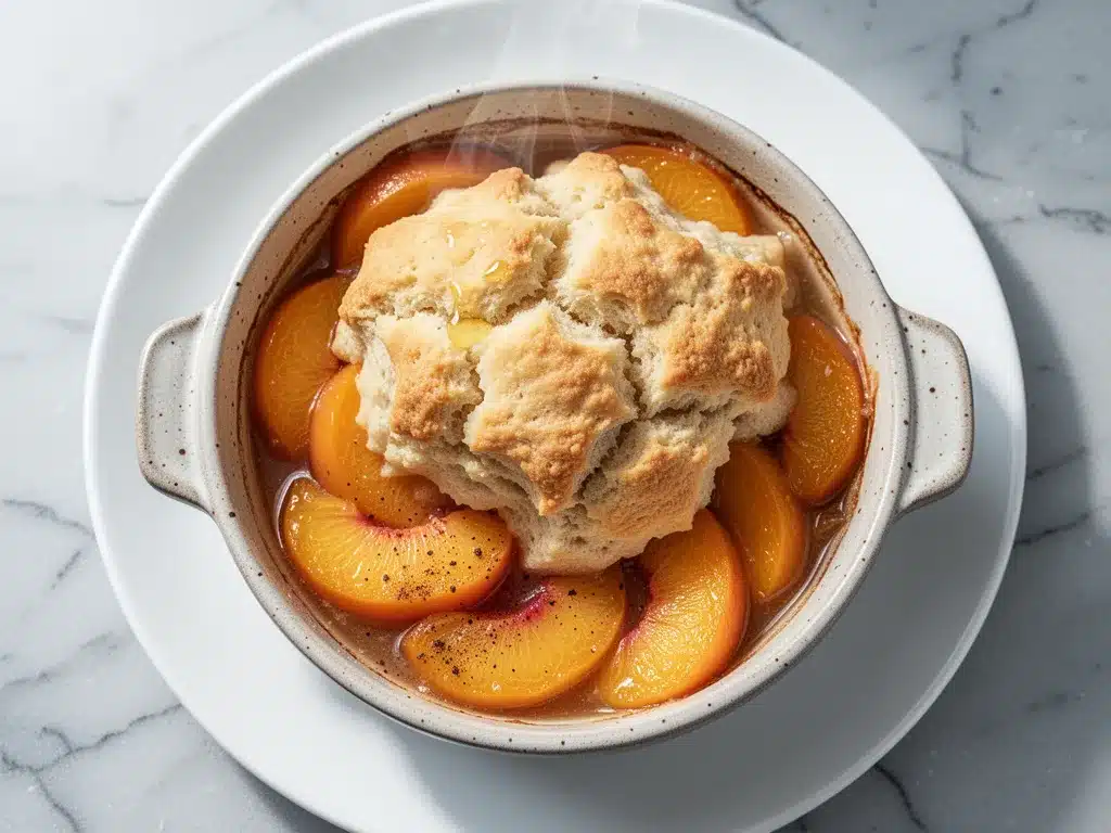 Classic Southern Peach Cobbler: Best Easy Recipe 4 classic Southern peach cobbler preparation steps