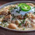 cozy fall white chicken chili - featured image