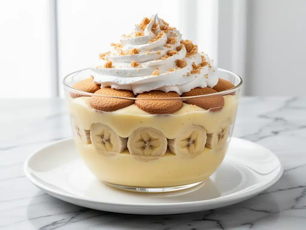 creamy banana pudding - featured image