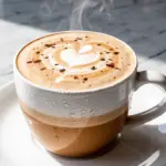creamy homemade vanilla chai tea latte - featured image