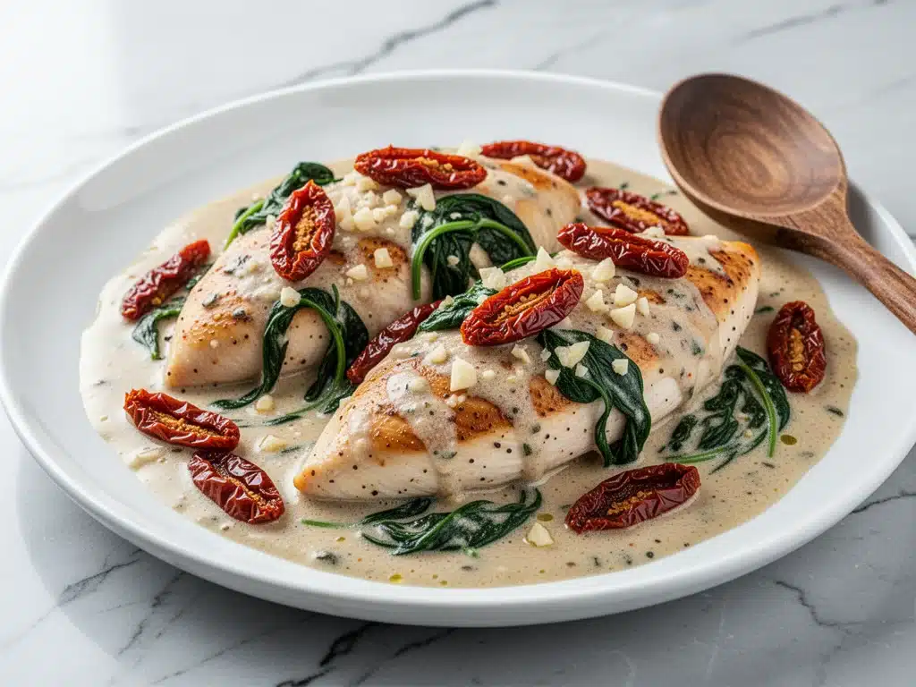 creamy Tuscan garlic chicken - featured image