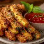 crispy baked zucchini fries - featured image