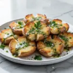 crispy smashed potatoes - featured image