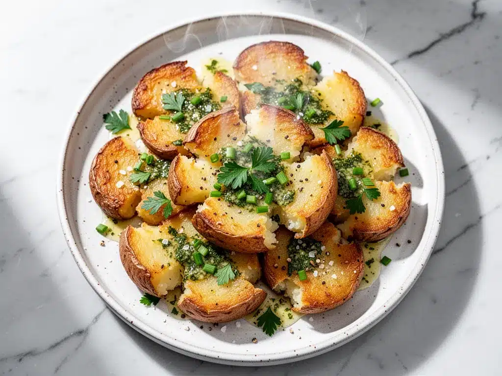 Crispy Smashed Potatoes: Easy Air Fryer Side Dish 4 crispy smashed potatoes preparation steps