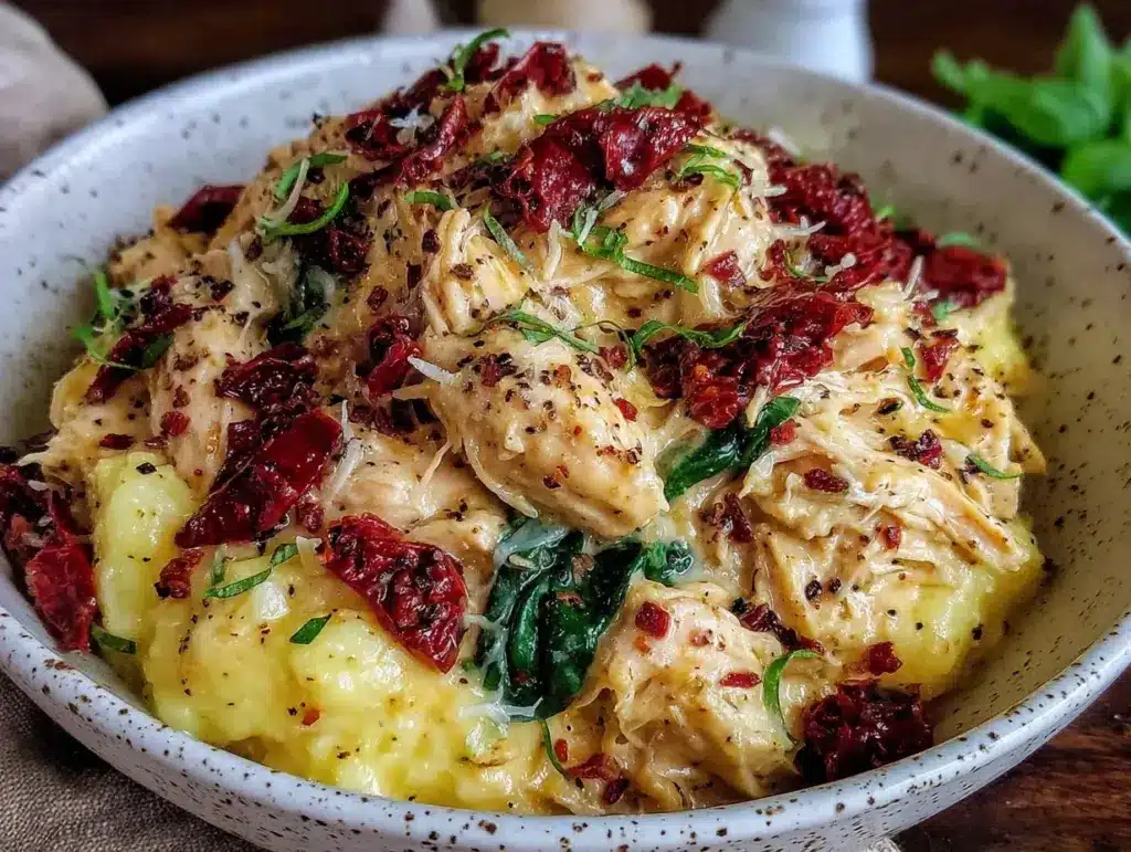 Crockpot Creamy Tuscan Chicken - featured image