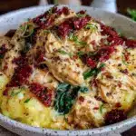 Crockpot Creamy Tuscan Chicken - featured image
