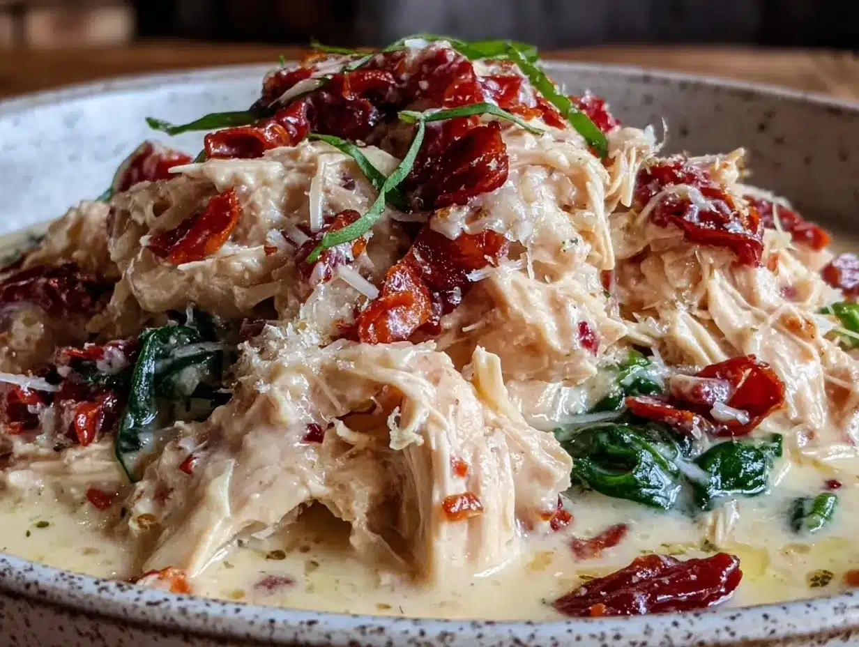 Crockpot Creamy Tuscan Chicken: Gentle Comfort Food for Tired Evenings 4 Crockpot Creamy Tuscan Chicken preparation steps