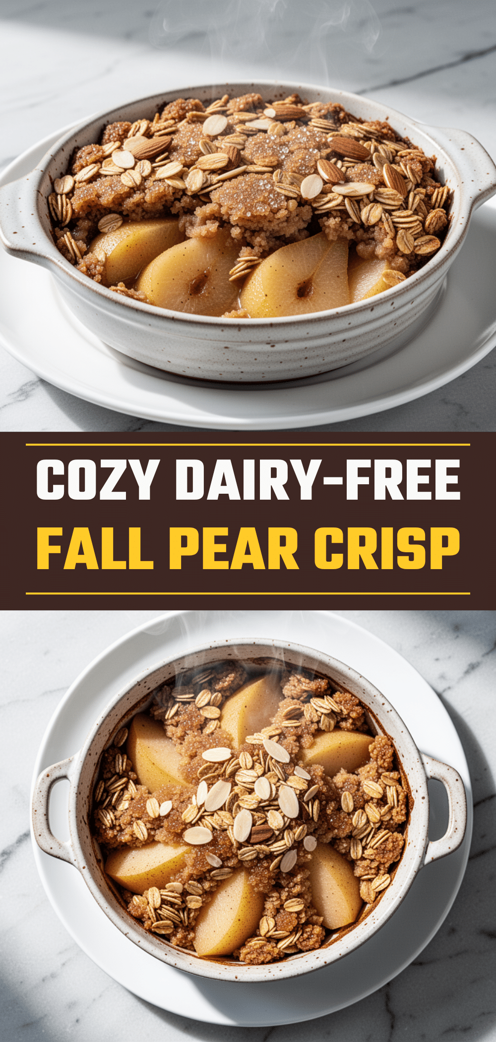 Dairy-Free Fall Spiced Pear Crisp: Easy 30-Minute Healthy Dessert 5 dairy-free fall spiced pear crisp recipe