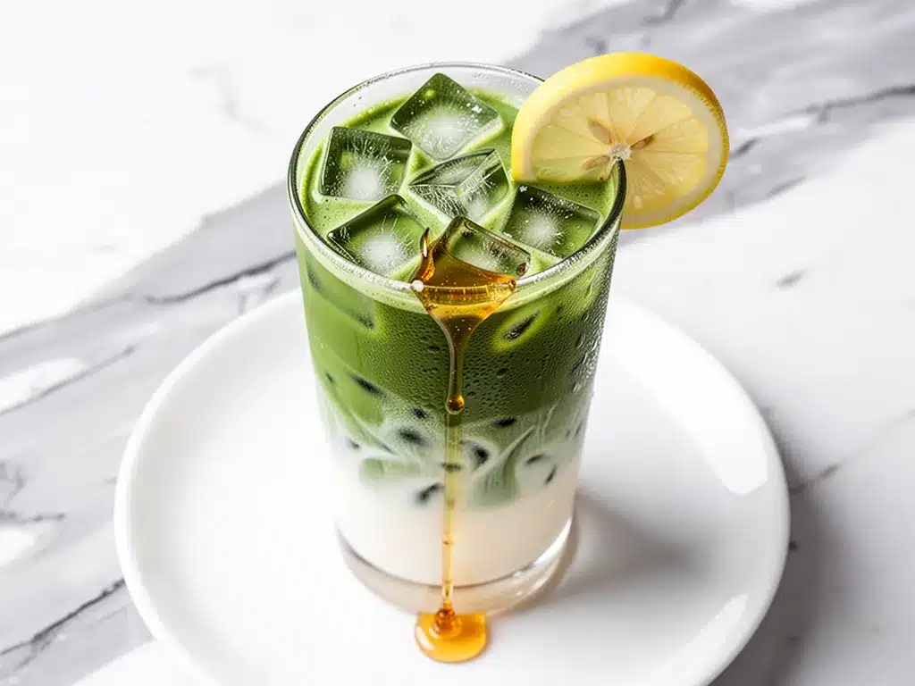 Dairy-Free Iced Matcha Latte with Honey: Easy 3-Step Recipe 4 dairy-free iced matcha latte with honey preparation steps