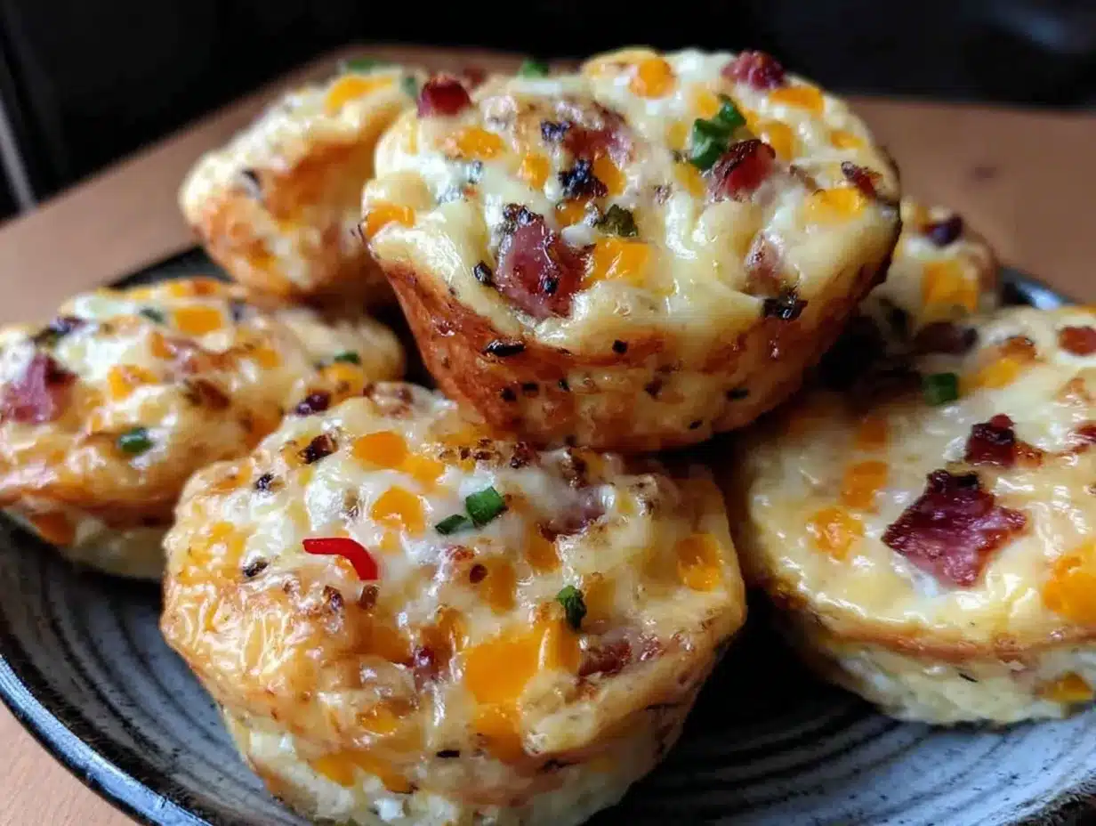 Denver Style Ham and Cheese Egg Muffins: 5-Minute Breakfast 4 Denver Style Ham and Cheese Egg Muffins preparation steps