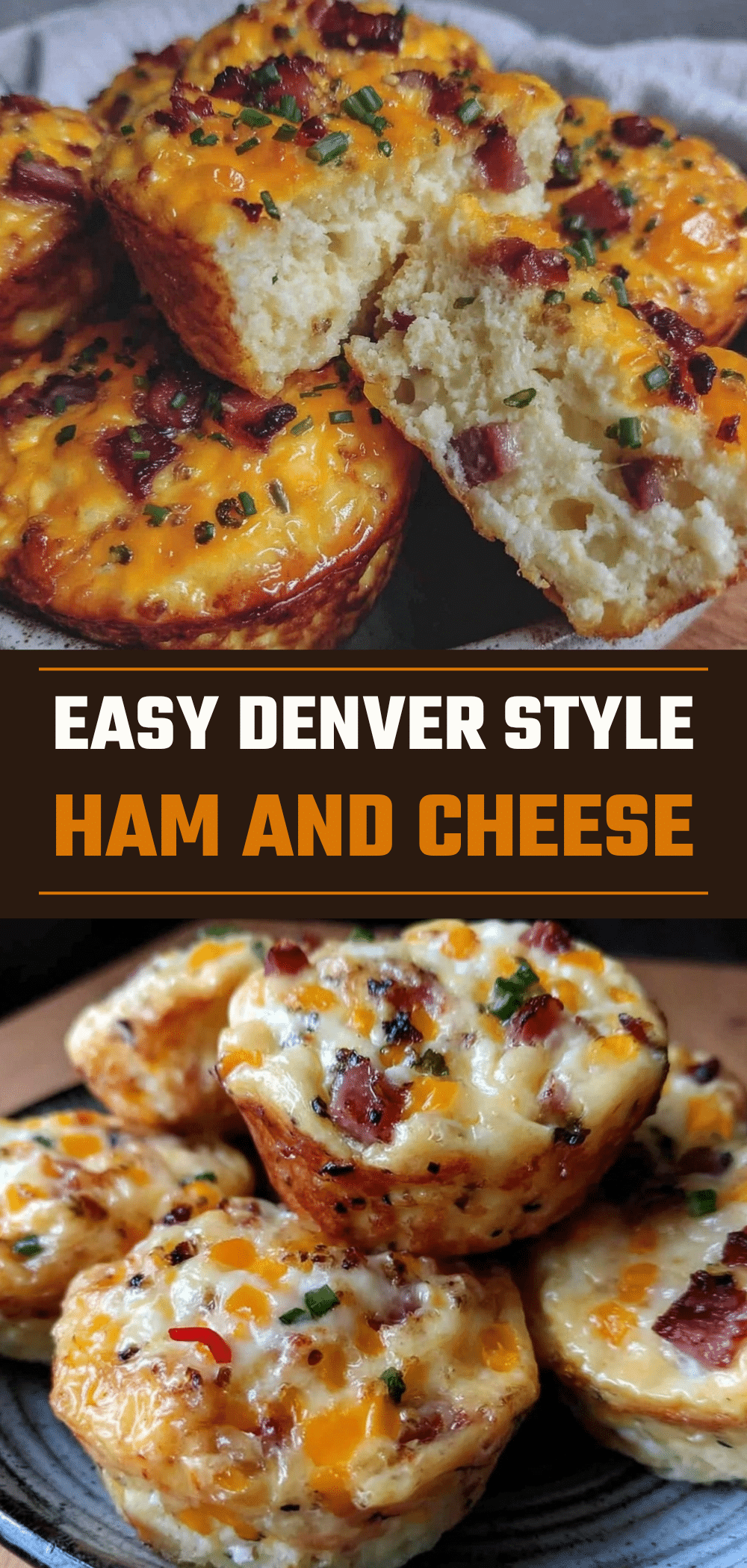 Denver Style Ham and Cheese Egg Muffins: 5-Minute Breakfast 5 Denver Style Ham and Cheese Egg Muffins recipe