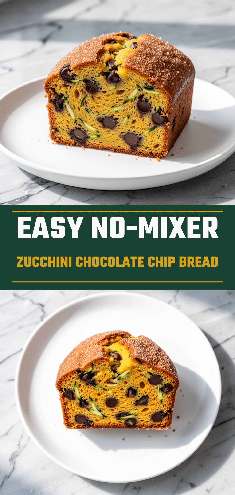 Easy No-Mixer Zucchini Chocolate Chip Bread 5 easy no-mixer zucchini chocolate chip bread recipe