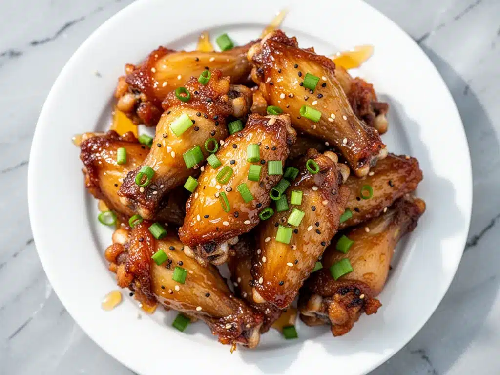 Extra-Crispy Air Fryer Chicken Wings: 20-Minute Sticky Honey Garlic 4 extra-crispy air fryer chicken wings preparation steps