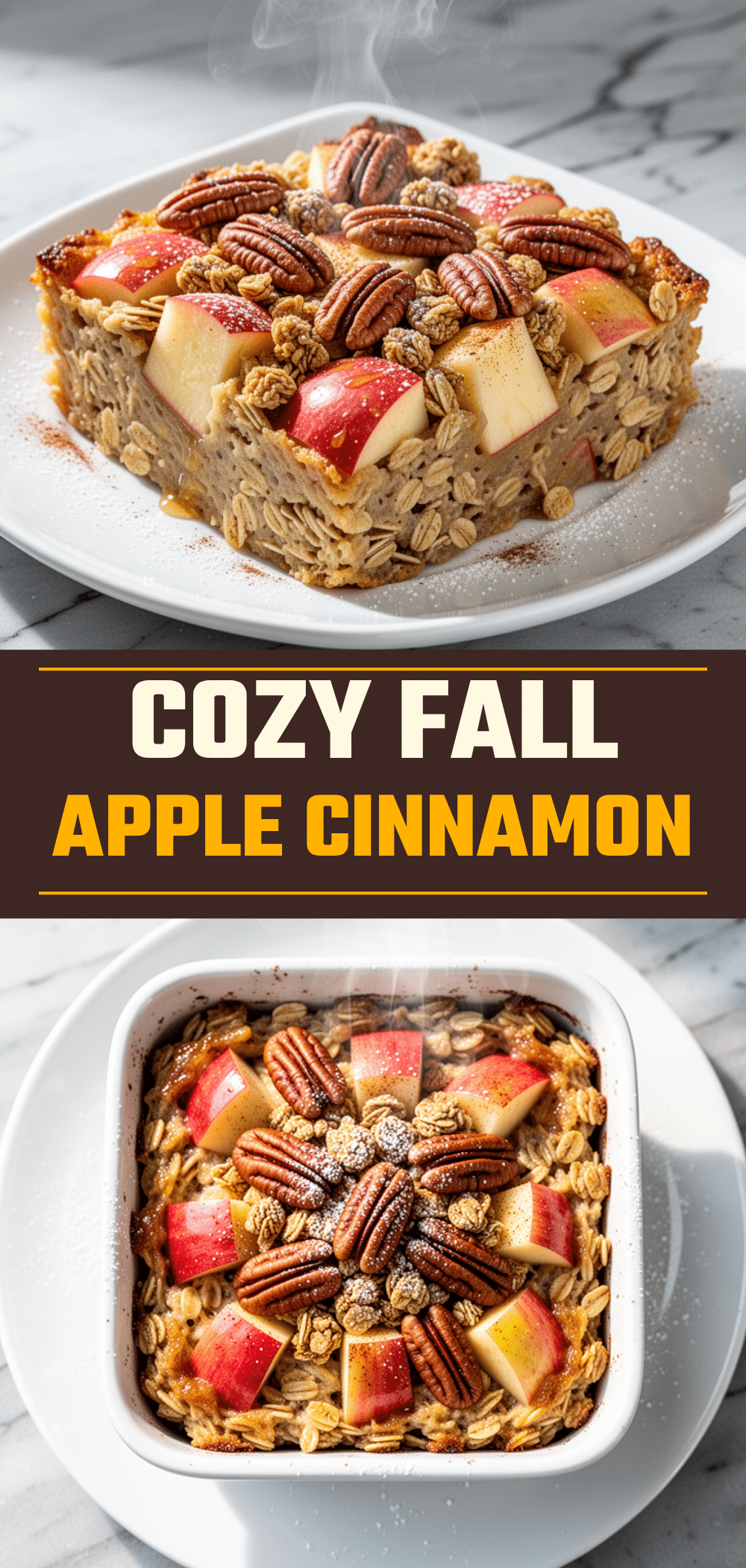 Fall Apple Cinnamon Baked Oatmeal: 5-Ingredient Easy Recipe 5 Fall Apple Cinnamon Baked Oatmeal recipe
