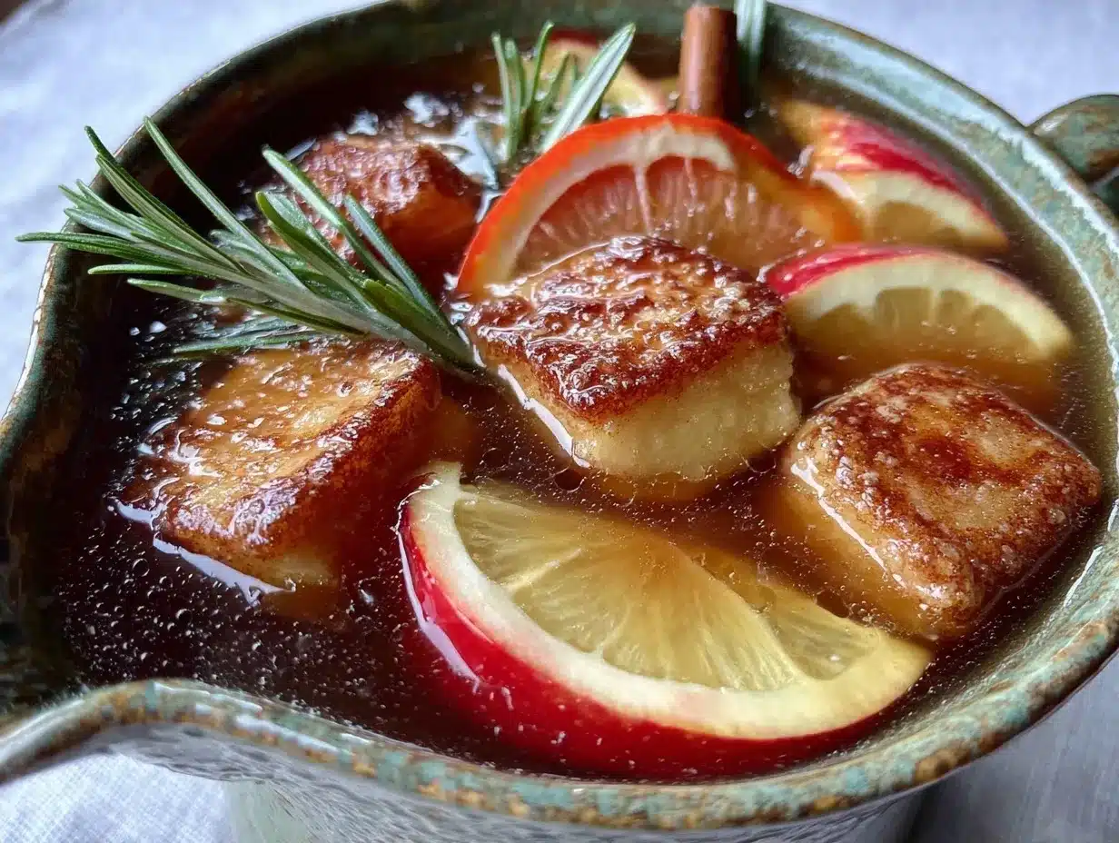 Fall Caramel Apple Cider Sangria: Grandma’s Cozy Autumn Recipe 4 fall caramel apple cider sangria preparation steps