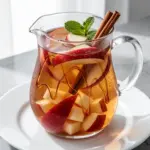 fall caramel apple sangria - featured image