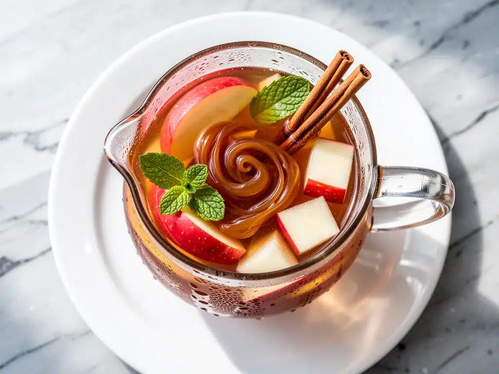 Fall Caramel Apple Sangria: 5 Easy Holiday Drinks 4 fall caramel apple sangria preparation steps