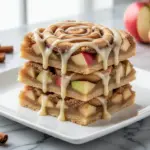 Fall Cinnamon Roll Apple Pie Bars - featured image