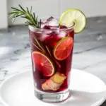 fall cranberry ginger mocktail - featured image